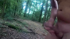 wanking in the cornfield and cumming in the woods