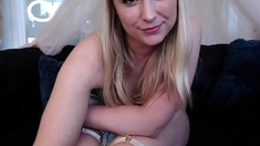 Blonde Teen Solo Masturbating On Webcam