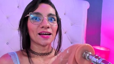Sexy solo girl loving masturbation with toys