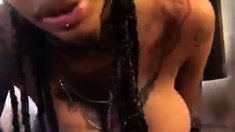 Amateur striptease and Solo masturbation