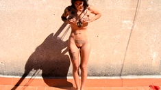 Amateur Striptease And Solo Masturbation