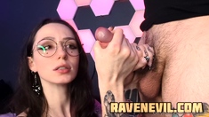 Extreme amateur pov blowjob by hot brunette latina