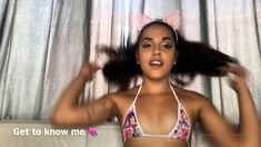 Hottest Amateur 19yo Teen In Pink Panties Bating On Webcam