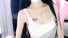 Beauty small tit amateur teen masturbating her shaved pussy