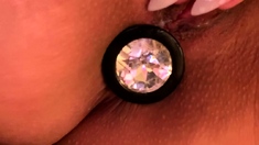 Beautiful Sonya having a horny solo toy masturbation