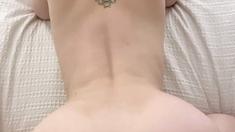 Pretty amateur redhead teen Farrah Flower fucked in public