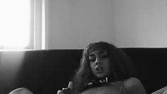 Stacked brunette goes solo toys and masturbation