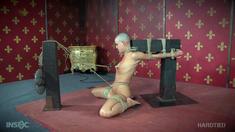 Small tit brunette gives a nice hard blowjob and fuck