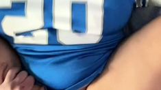 Real blonde amateur giving a POV blowjob