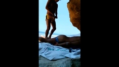 Twink's Bareback Fun On The Beach