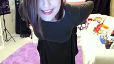 Brunette Solo Webcam Masturbation