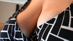 Great Big Boobs On Masturbating Redhead