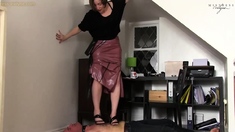 Ally kay femdom and foot fetish with horny boyfriend