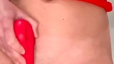Close up pussy fingering ass toying