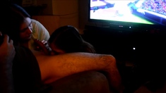 Cute amateur brunette gives pov blowjob and fuck