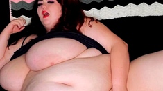 Chubby Brunette Big Boobs Dildo Masturbation