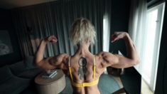 Amateur His Tall Blonde Fetish Masturbating On Live Webcam