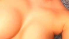 Big boobs milf masturbates with her dildo