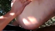 Big-cock Daddy Loves Foreskin Outdoors