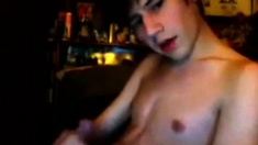 Young boy on webcam