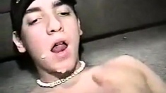 Scally Boy Eats His Own Cum