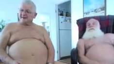 two grandpa on cam