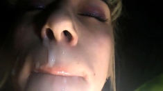 Trucker Fucking Russian Blonde Whore And Cum In Mouth