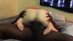 Skinny White Girl Fucked Like A Puppet By Black Bull