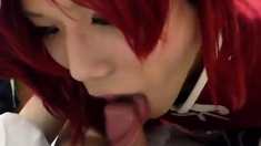 Amateur Japanese CD cosplay bj
