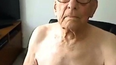 grand pa in white panties