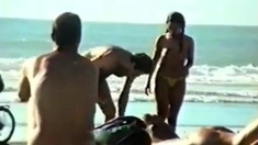 Str8 Big Dick On Beach